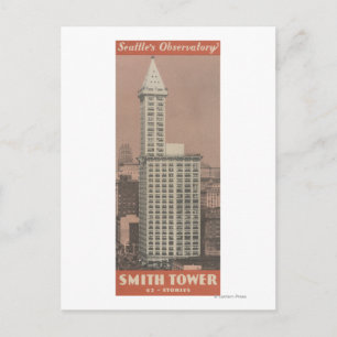 Carte Postale Smith Tower, Observatoire de Seattle