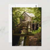 Carte postale Smoky Mountain Mill et Waterwheel (Devant / Derrière)