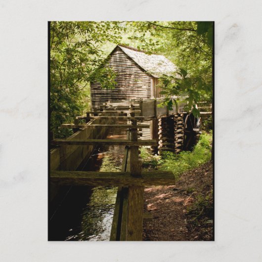 Carte postale Smoky Mountain Mill et Waterwheel (Devant)