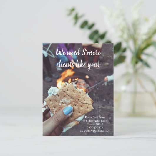 Carte Postale s'more clients référencement immobilier vente (Debout devant)