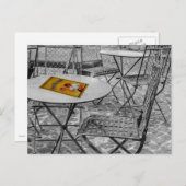 Carte Postale Snack bar table extérieure (Devant / Derrière)