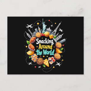Carte Postale Snacking Autour Du Monde Fast Food Travel Travele