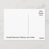 Carte Postale Snaefell Mountain Railway, île de Man (Dos)