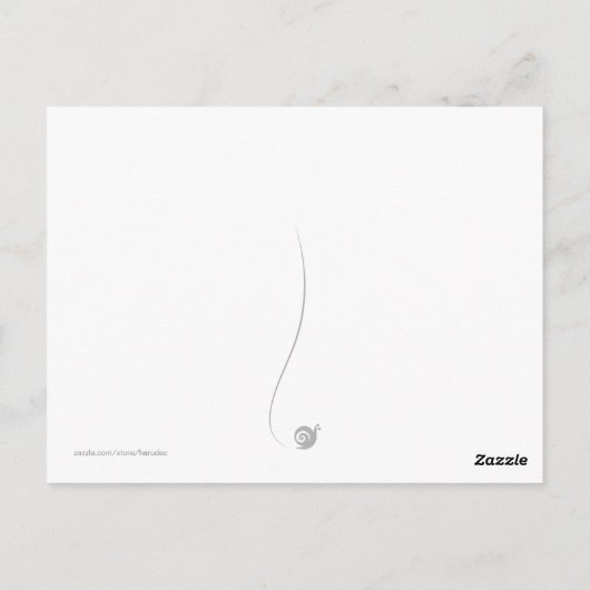 Carte postale Snail (Dos)