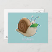 Carte Postale Snail de Kawaii (Devant / Derrière)