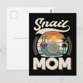 Carte Postale Snail Mama Gardening Snail Lover (Devant / Derrière)