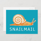 Carte postale Snailmail (Devant / Derrière)
