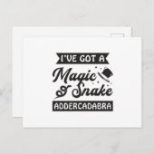 Carte Postale Snake Amoureux des animaux Reptile Snakers Cobra P (Devant / Derrière)