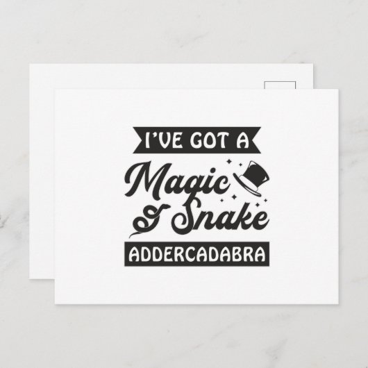 Carte Postale Snake Amoureux des animaux Reptile Snakers Cobra P (Devant / Derrière)