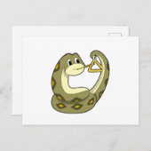 Carte Postale Snake at Music with Triangle.PNG (Devant / Derrière)