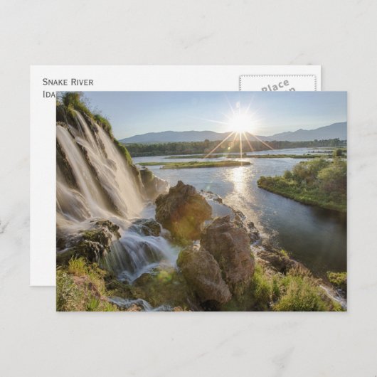 Carte Postale Snake River and Falls, Idaho (Devant / Derrière)