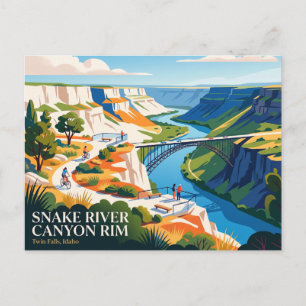 Carte Postale Snake River Canyon Rim Idaho