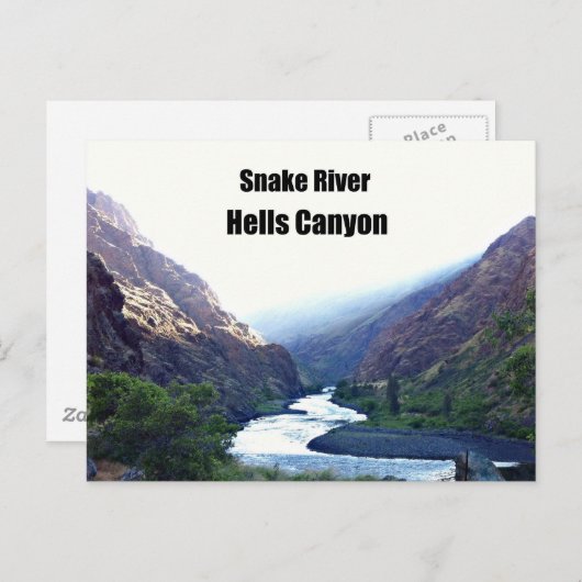 Carte Postale Snake Rotver, Hells Canyon (Devant / Derrière)