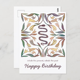 Carte Postale Snake Vines Magie Inspirationnelle Joyeux Annivers