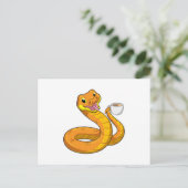 Carte Postale Snake with Cup (Debout devant)