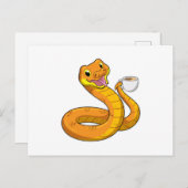 Carte Postale Snake with Cup (Devant / Derrière)