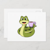 Carte Postale Snake with Cup (Devant / Derrière)