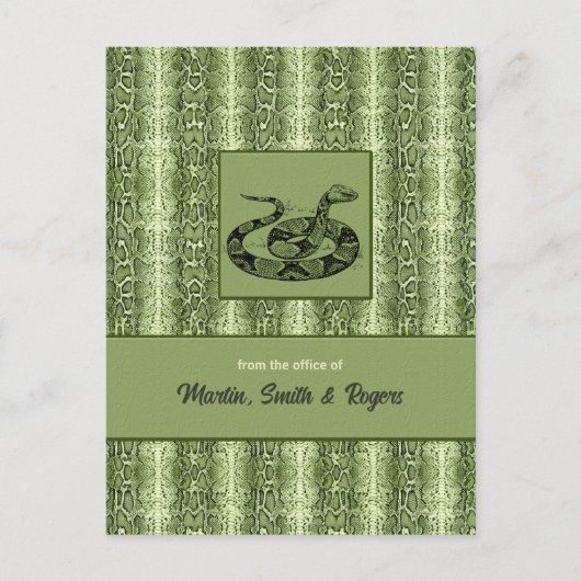 Carte Postale Snakeskin personnalisé (Devant)