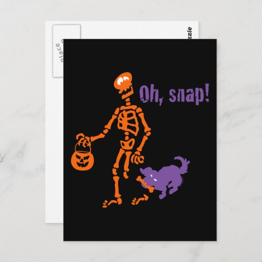 Carte Postale Snap Skeleton (Devant / Derrière)