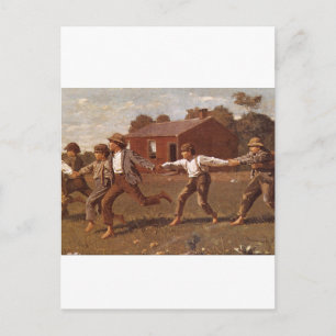 Carte Postale Snap the Whip', Winslow Homer_Great Work of Art