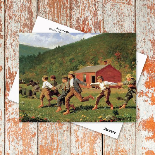 Carte Postale Snap Whip Winslow Homer