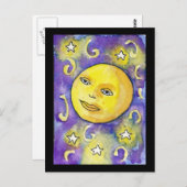 Carte postale Snarky Moon et Stars (Devant / Derrière)