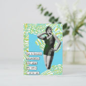 Carte Postale Snarky Vacances Je Serai En Retard (Debout devant)