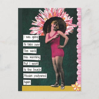 Carte Postale Snarky Vacances Plage Jour