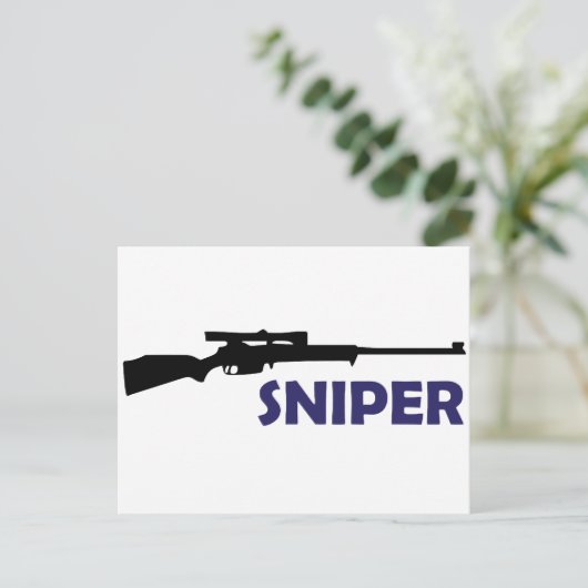 CARTE POSTALE **SNIPER** (Debout devant)