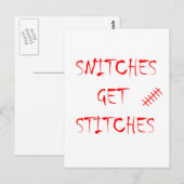 Carte Postale Snitches Obtenir des points (Devant / Derrière)