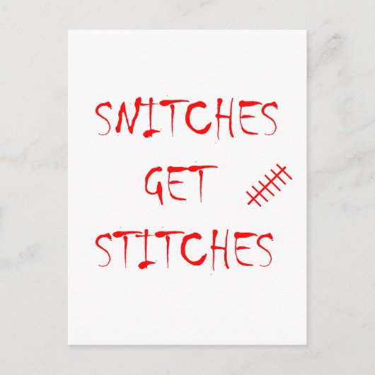 Carte Postale Snitches Obtenir des points (Devant)