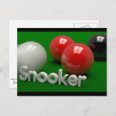 Carte Postale Snooker (Devant / Derrière)
