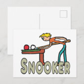 Carte Postale Snooker (Devant / Derrière)