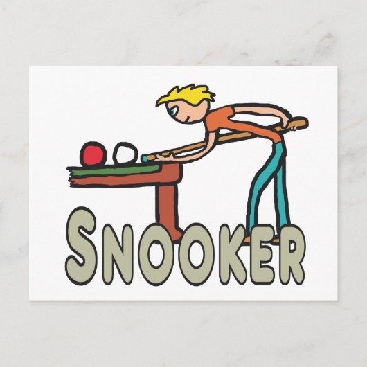 Carte Postale Snooker (Devant)