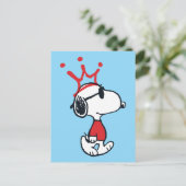 Carte Postale Snoopy - Couronne Joe Cool (Debout devant)