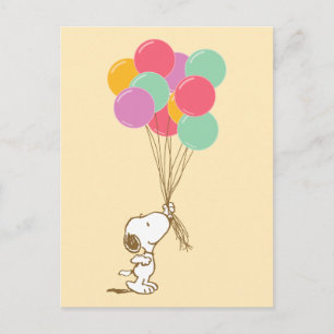 Carte Postale Snoopy et ballons