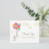 Carte Postale Snoopy et Ballons Anniversaire (Debout devant)