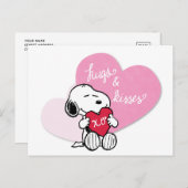 Carte Postale Snoopy Hugs & Kisses (Devant / Derrière)