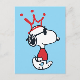 Carte Postale Snoopy - Joe Cool Crown
