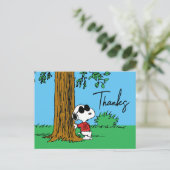 Carte Postale Snoopy "Joe Cool" debout | MERCI (Debout devant)