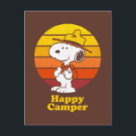 Carte Postale Snoopy | Scout Beagle - Joyeux campeur<br><div class="desc">Montrez votre amour pour Peanuts et la grande nature avec ce superbe graphique mettant en vedette Snoopy et le texte « Joyeux campeur ».</div>