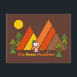 Carte Postale Snoopy | Scout Beagle - Les Grands Espaces<br><div class="desc">Montrez votre amour pour Peanuts et les grands espaces avec ce superbe graphique représentant Snoopy et Woodstock.</div>