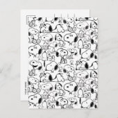 Carte Postale Snoopy Smile Giggle Lauder Motif (Devant / Derrière)