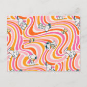 Carte Postale Snoopy & Woodstock Super Vibes Motif orange (Devant)