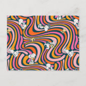 Carte Postale Snoopy & Woodstock Vibes Super Motif violet (Devant)