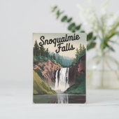 Carte Postale Snoqualmie Falls Vintage (Debout devant)
