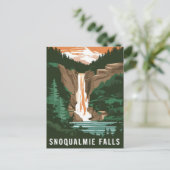 Carte Postale Snoqualmie Falls, WA (Debout devant)