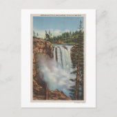 Carte Postale Snoqualmie Falls, WA - Vue des chutes au sommet (Devant)