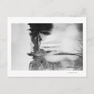 Carte Postale Snoqualmie, WA - Chutes et Lodge Photographie