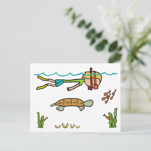 Carte Postale Snorkeling (Debout devant)